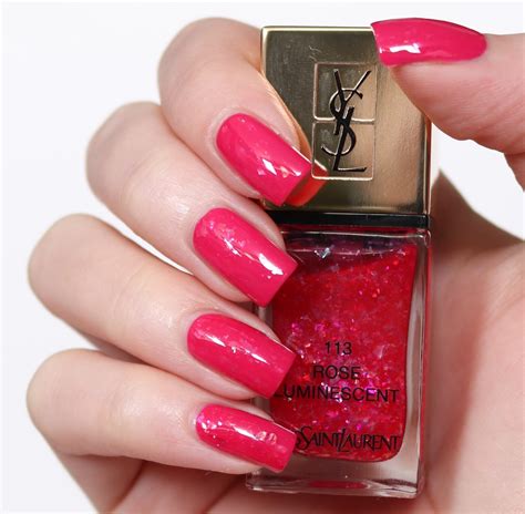 ysl rose luminescent nail polish